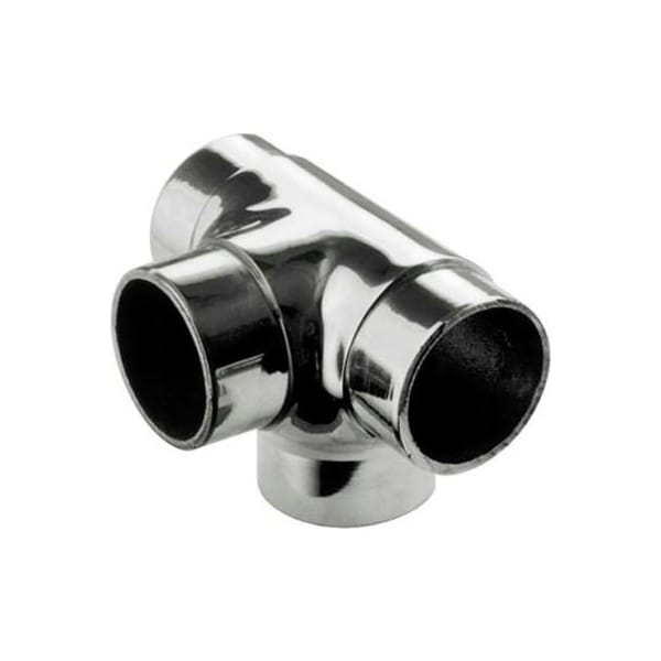 Lavi Industries Lavi Industries, Flush Tee Fitting, Side Outlet, for 2" Tubing, Polished Stainless Steel 40-735/2 - main